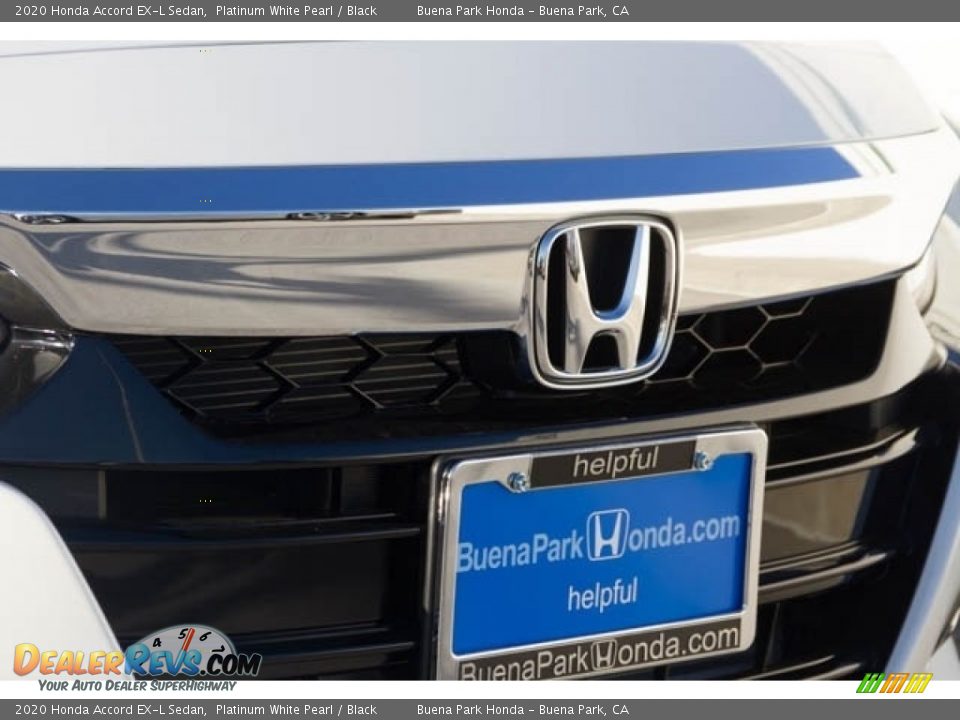 2020 Honda Accord EX-L Sedan Platinum White Pearl / Black Photo #4