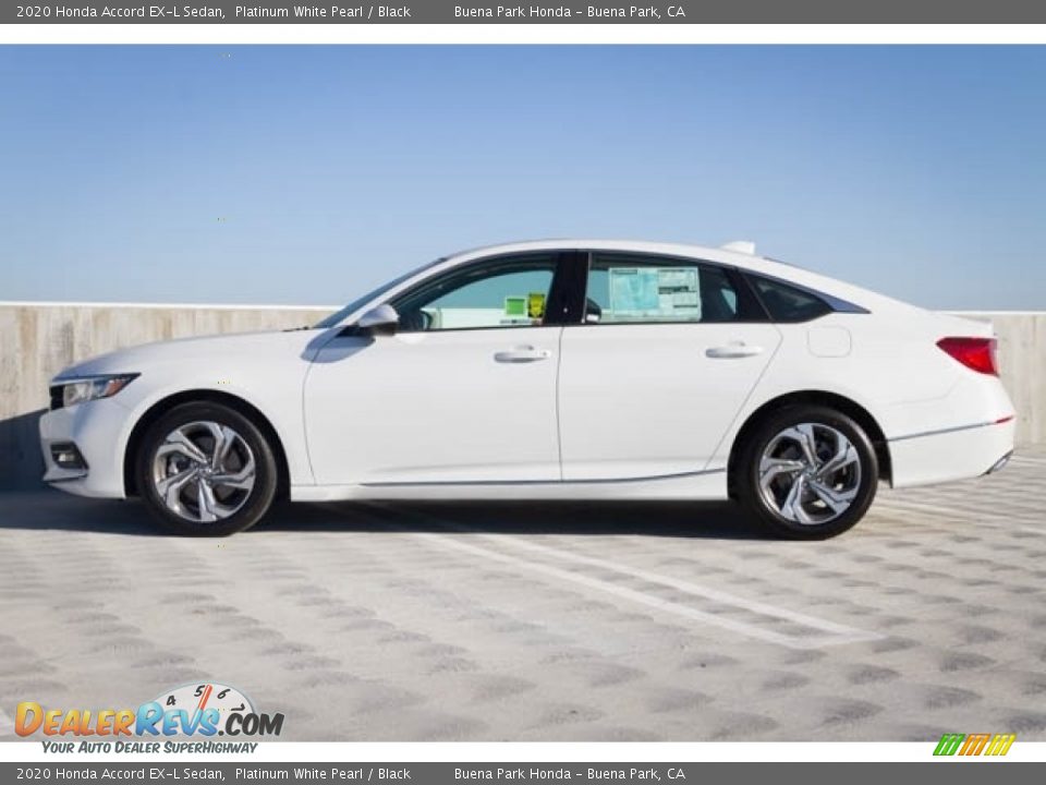 Platinum White Pearl 2020 Honda Accord EX-L Sedan Photo #9