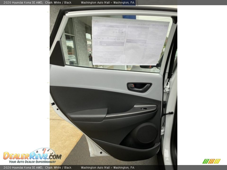 2020 Hyundai Kona SE AWD Chalk White / Black Photo #17