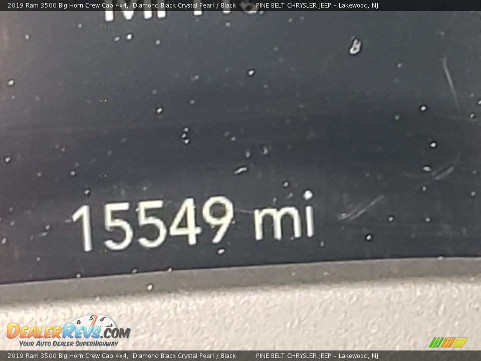 2019 Ram 3500 Big Horn Crew Cab 4x4 Diamond Black Crystal Pearl / Black Photo #5