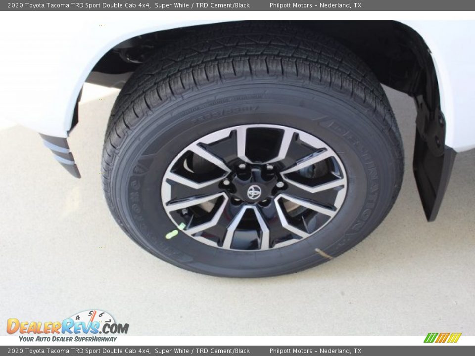 2020 Toyota Tacoma TRD Sport Double Cab 4x4 Super White / TRD Cement/Black Photo #5