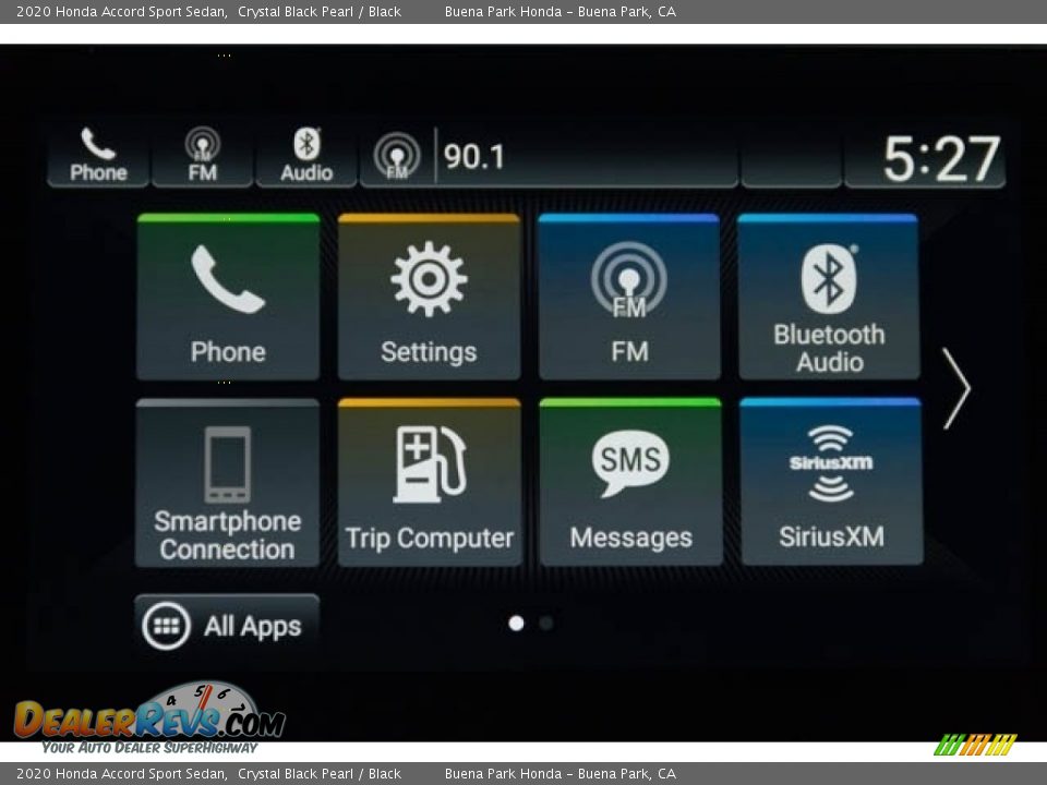 2020 Honda Accord Sport Sedan Crystal Black Pearl / Black Photo #23