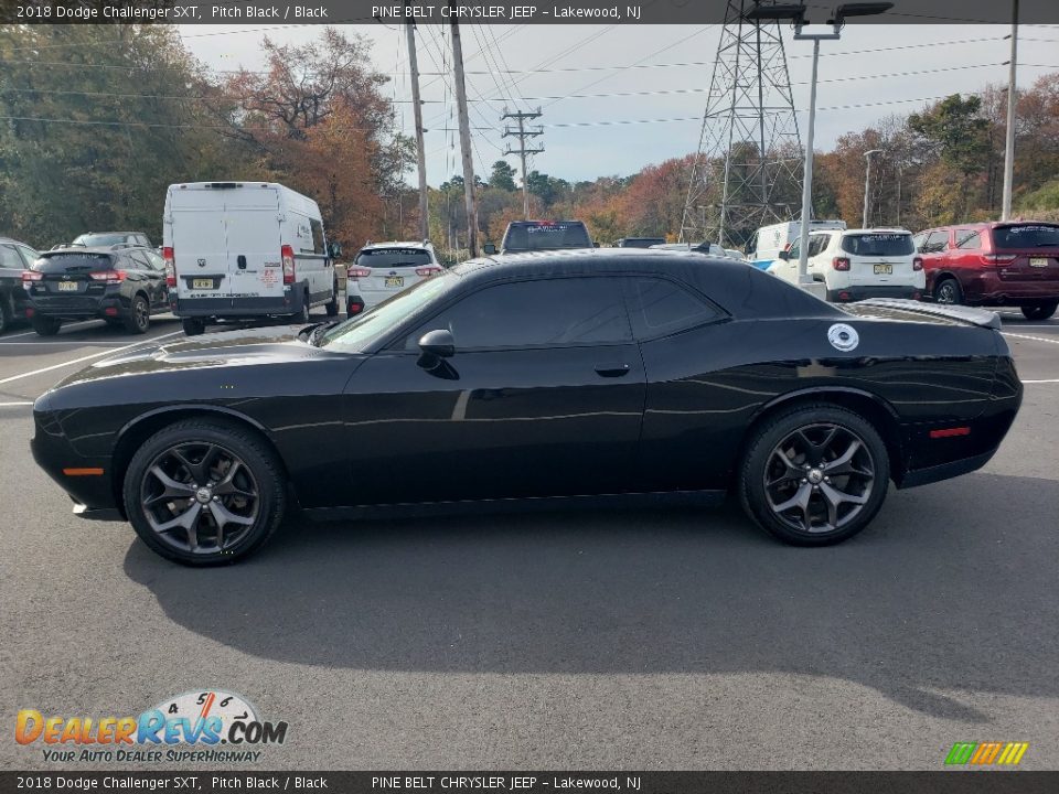 2018 Dodge Challenger SXT Pitch Black / Black Photo #10
