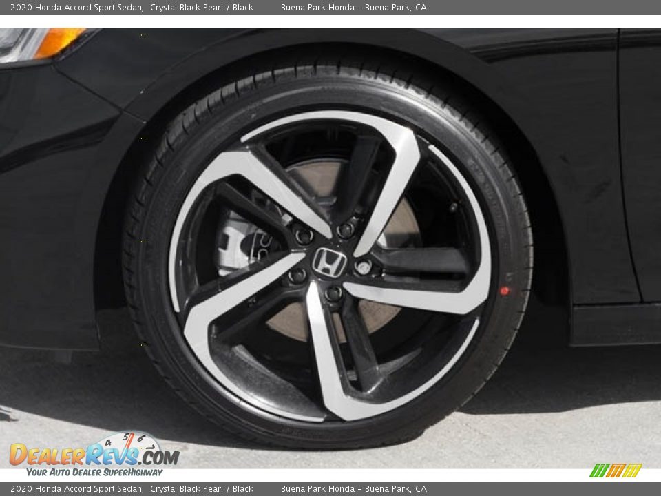 2020 Honda Accord Sport Sedan Crystal Black Pearl / Black Photo #12