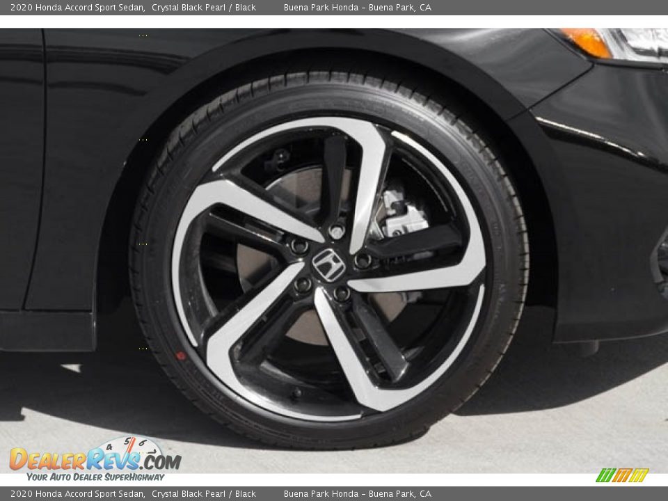 2020 Honda Accord Sport Sedan Crystal Black Pearl / Black Photo #15