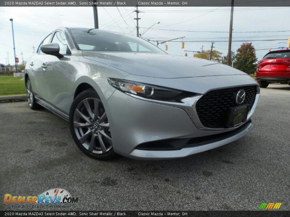 2020 Mazda MAZDA3 Select Sedan AWD Sonic Silver Metallic / Black Photo #1