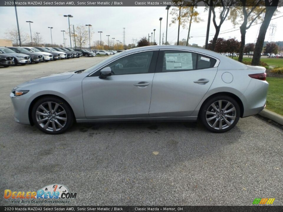 Sonic Silver Metallic 2020 Mazda MAZDA3 Select Sedan AWD Photo #4