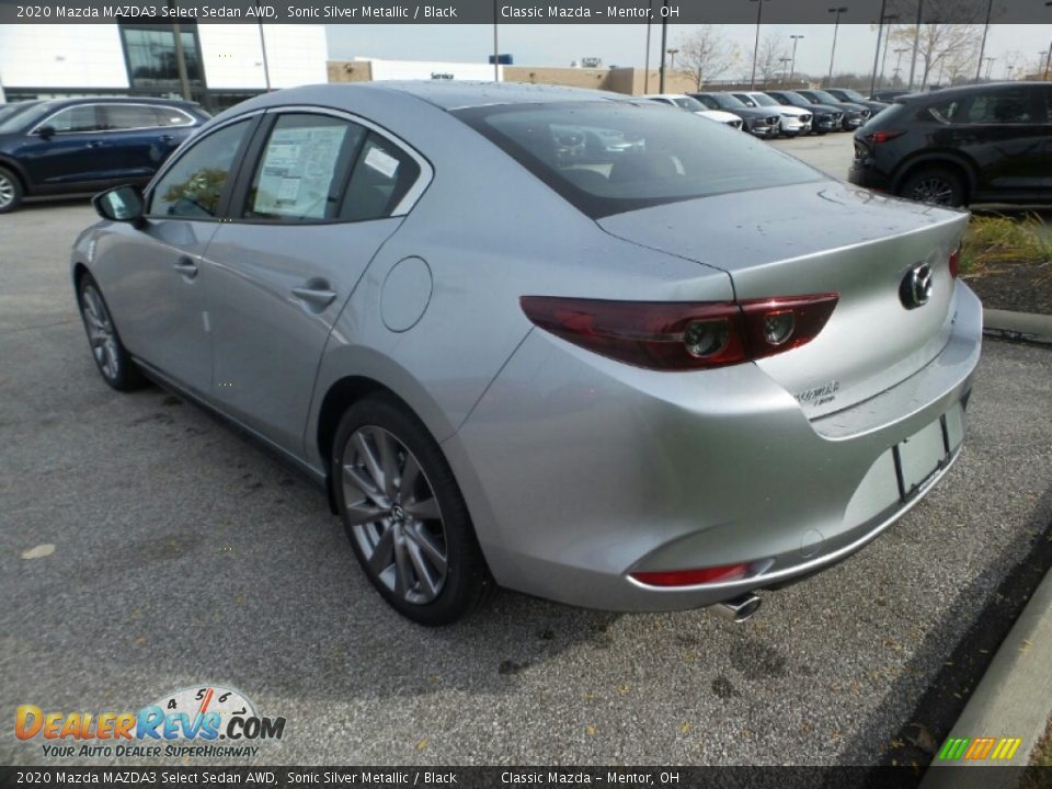 2020 Mazda MAZDA3 Select Sedan AWD Sonic Silver Metallic / Black Photo #5