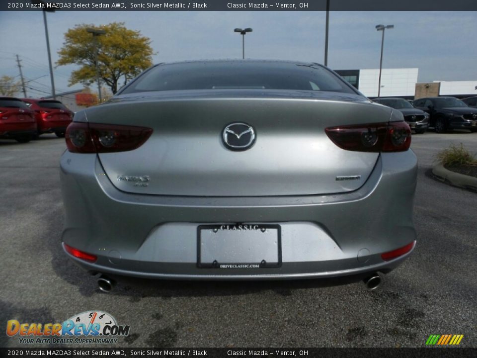 2020 Mazda MAZDA3 Select Sedan AWD Sonic Silver Metallic / Black Photo #6