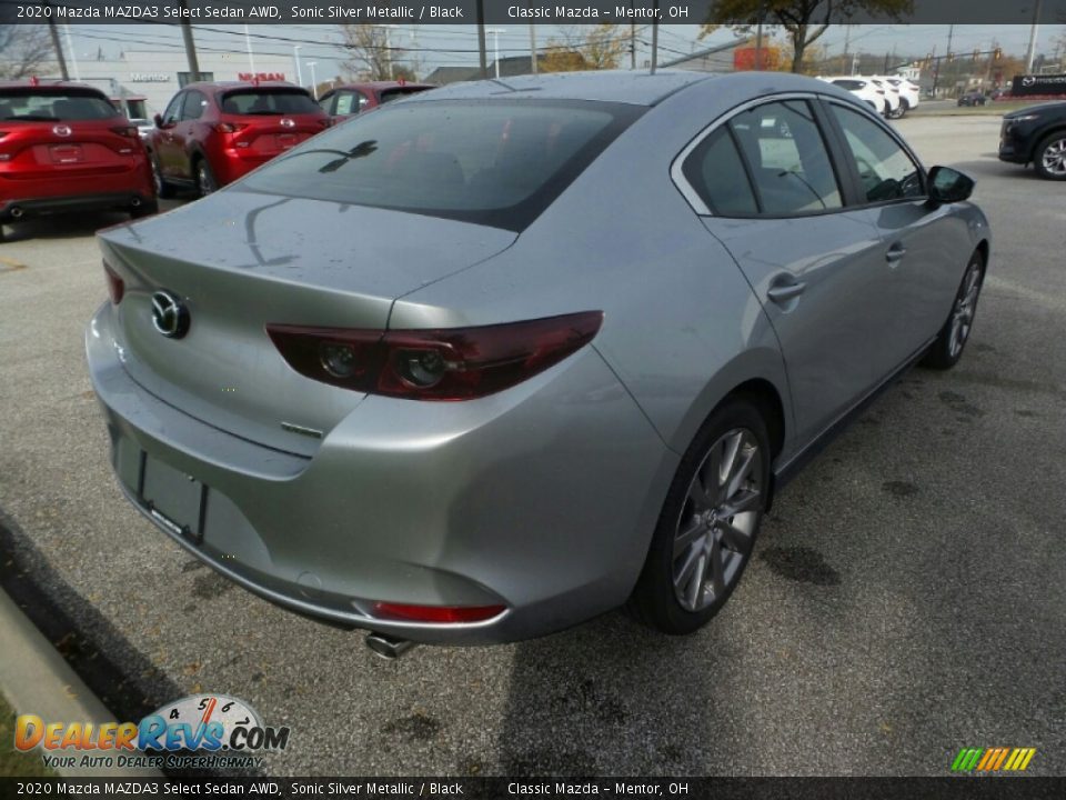 2020 Mazda MAZDA3 Select Sedan AWD Sonic Silver Metallic / Black Photo #7