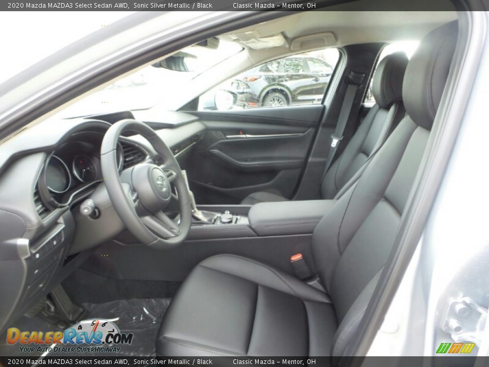 Black Interior - 2020 Mazda MAZDA3 Select Sedan AWD Photo #8