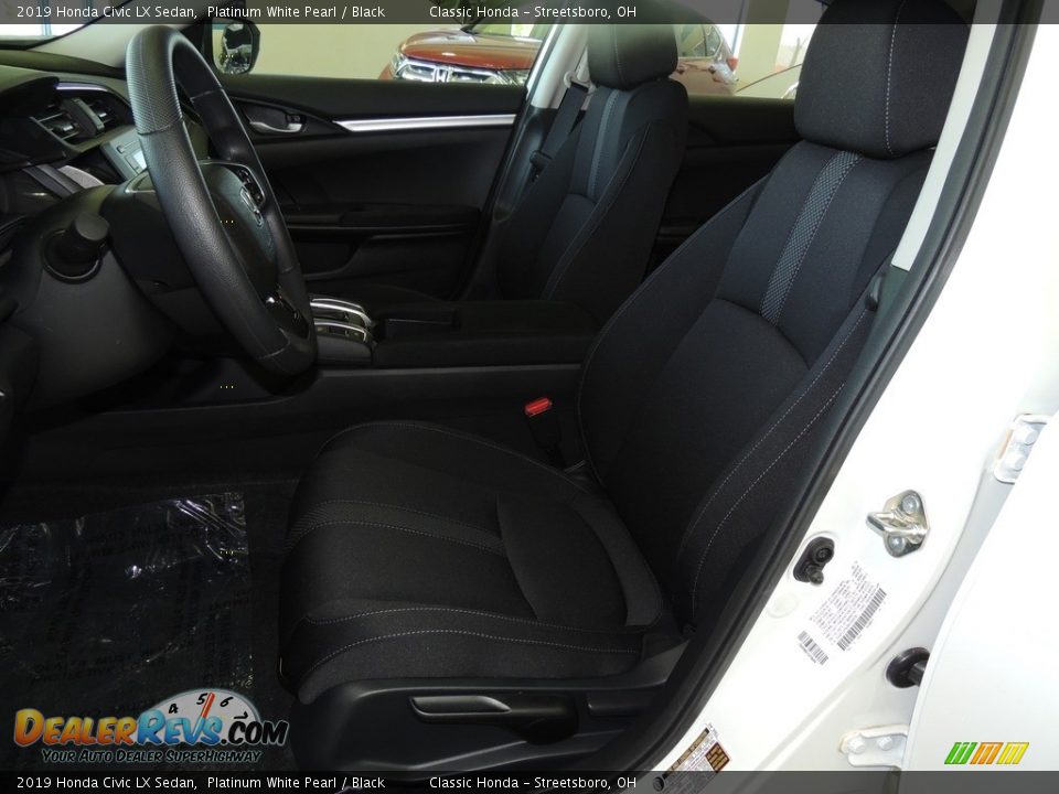 2019 Honda Civic LX Sedan Platinum White Pearl / Black Photo #12