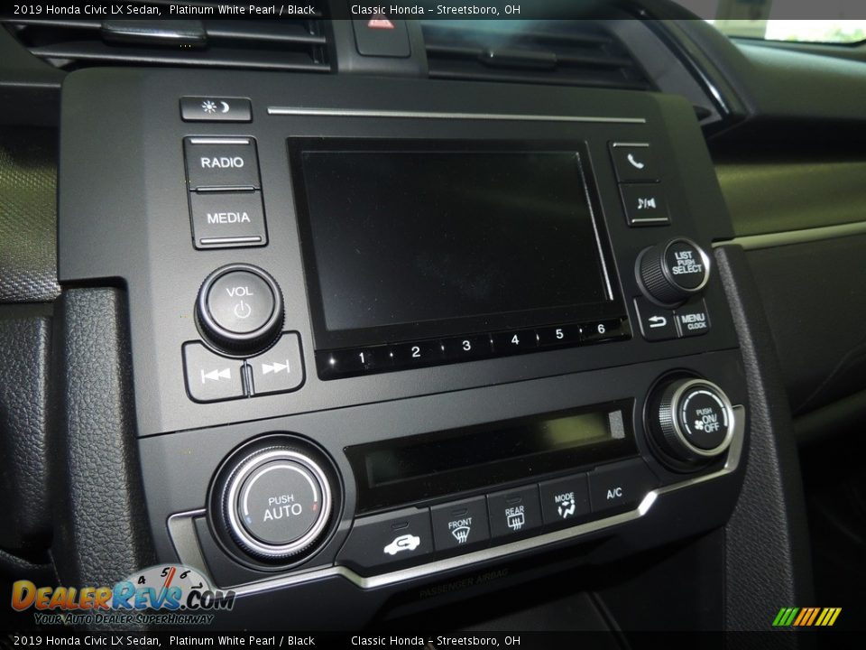 2019 Honda Civic LX Sedan Platinum White Pearl / Black Photo #15