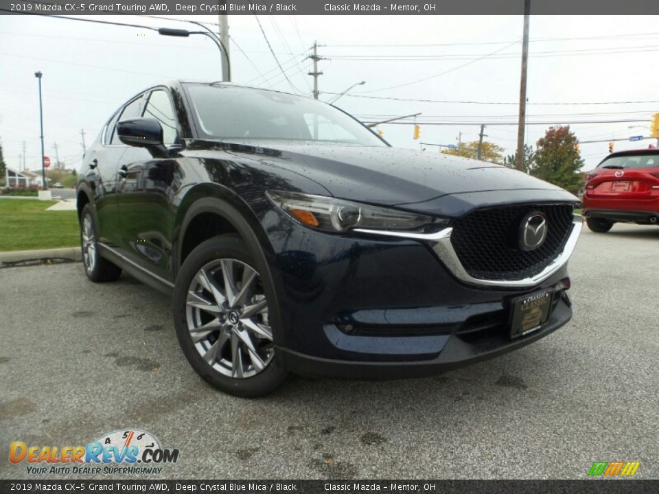 2019 Mazda CX-5 Grand Touring AWD Deep Crystal Blue Mica / Black Photo #1