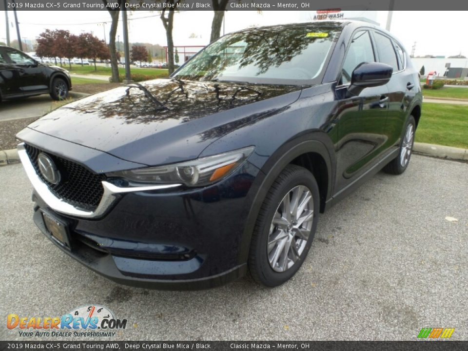 2019 Mazda CX-5 Grand Touring AWD Deep Crystal Blue Mica / Black Photo #3