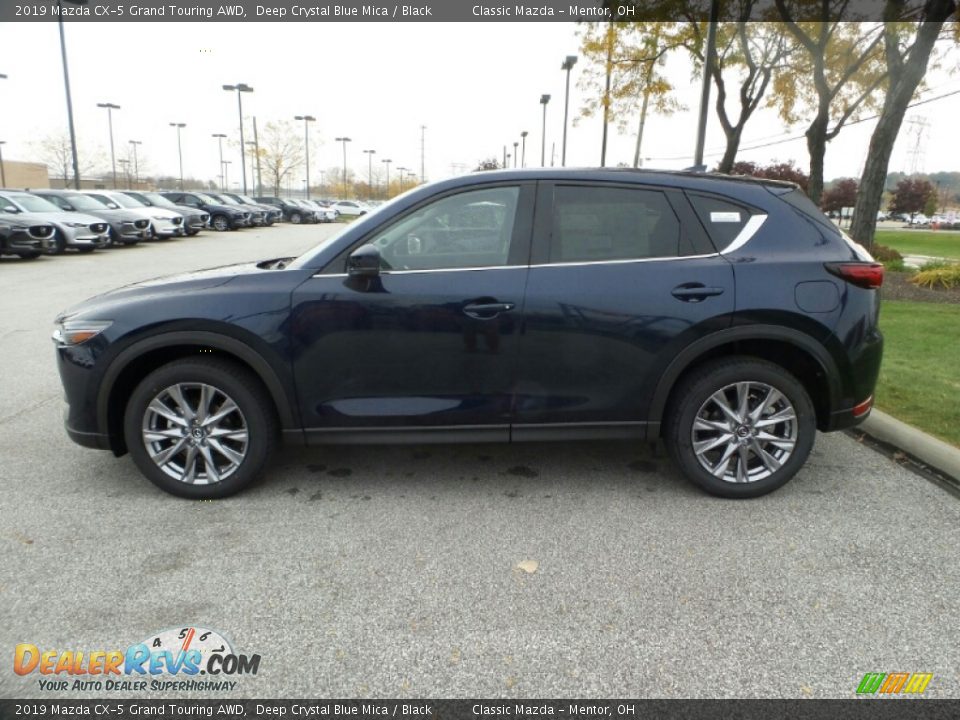 2019 Mazda CX-5 Grand Touring AWD Deep Crystal Blue Mica / Black Photo #4