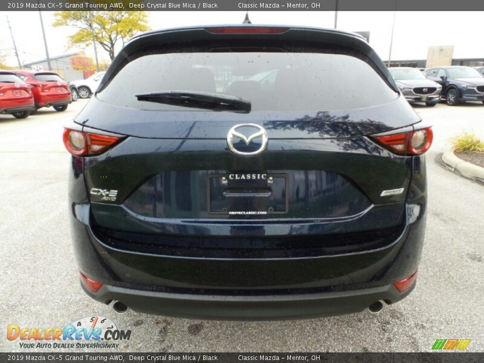 2019 Mazda CX-5 Grand Touring AWD Deep Crystal Blue Mica / Black Photo #6