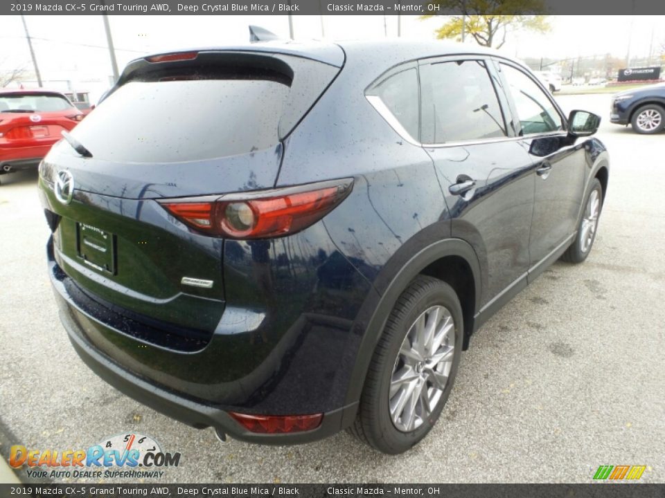 2019 Mazda CX-5 Grand Touring AWD Deep Crystal Blue Mica / Black Photo #7