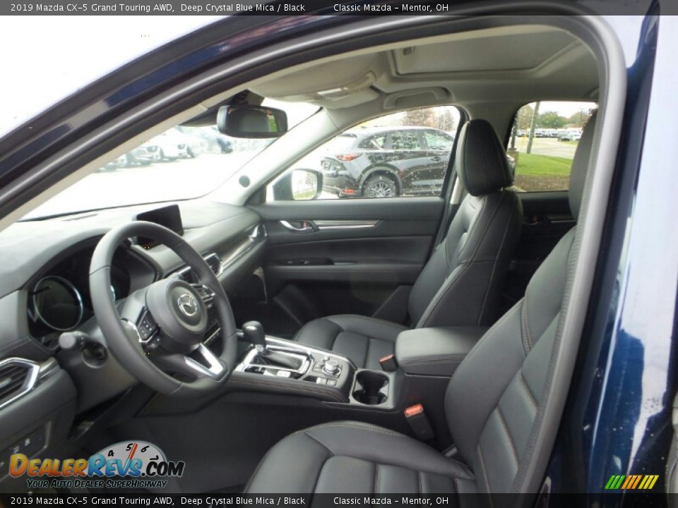 2019 Mazda CX-5 Grand Touring AWD Deep Crystal Blue Mica / Black Photo #8