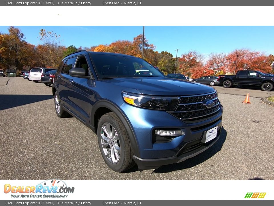 2020 Ford Explorer XLT 4WD Blue Metallic / Ebony Photo #1