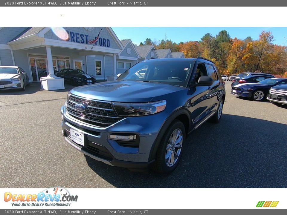 2020 Ford Explorer XLT 4WD Blue Metallic / Ebony Photo #3