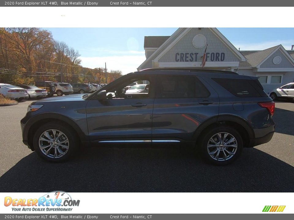 2020 Ford Explorer XLT 4WD Blue Metallic / Ebony Photo #4