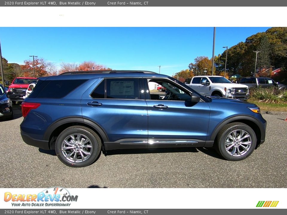 2020 Ford Explorer XLT 4WD Blue Metallic / Ebony Photo #8