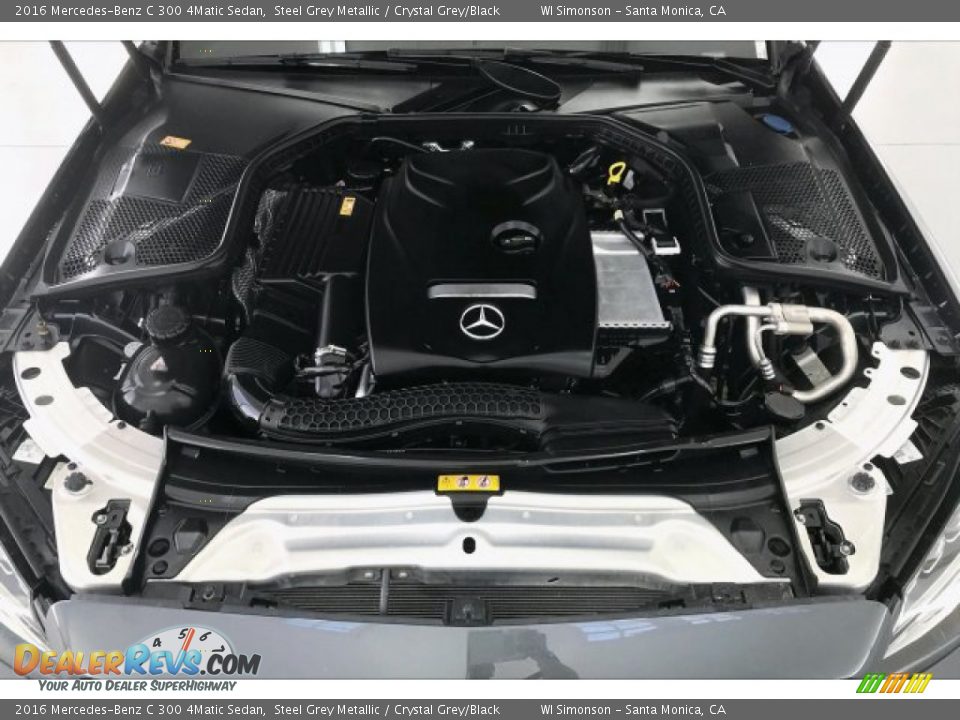 2016 Mercedes-Benz C 300 4Matic Sedan Steel Grey Metallic / Crystal Grey/Black Photo #9
