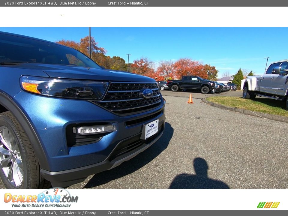 2020 Ford Explorer XLT 4WD Blue Metallic / Ebony Photo #28