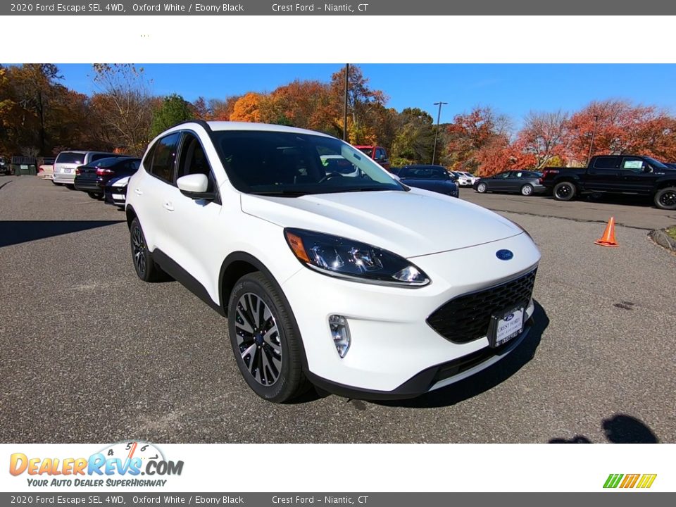 2020 Ford Escape SEL 4WD Oxford White / Ebony Black Photo #1