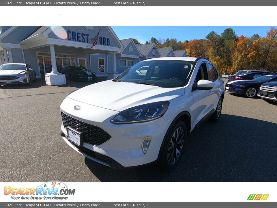 2020 Ford Escape SEL 4WD Oxford White / Ebony Black Photo #3