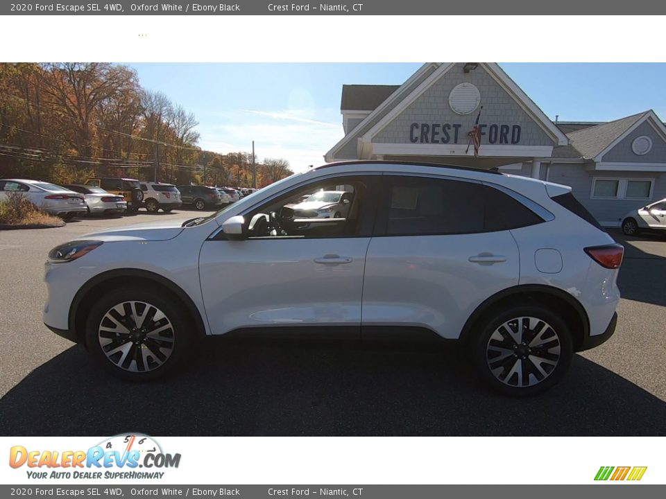 2020 Ford Escape SEL 4WD Oxford White / Ebony Black Photo #4