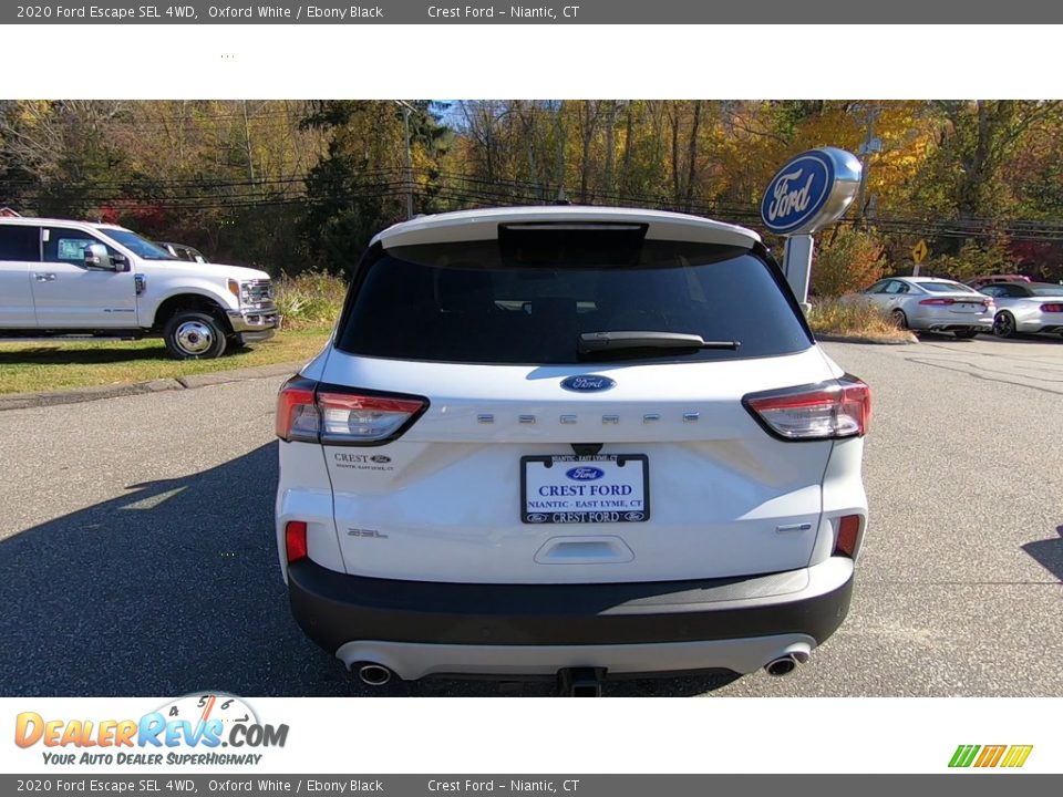 2020 Ford Escape SEL 4WD Oxford White / Ebony Black Photo #6