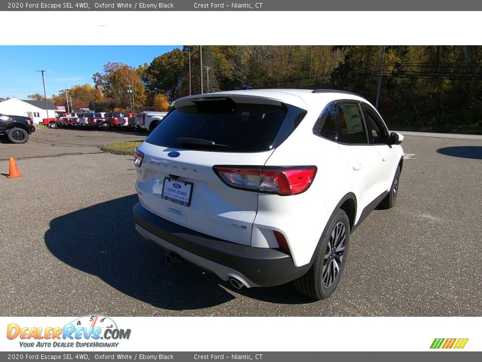 2020 Ford Escape SEL 4WD Oxford White / Ebony Black Photo #7