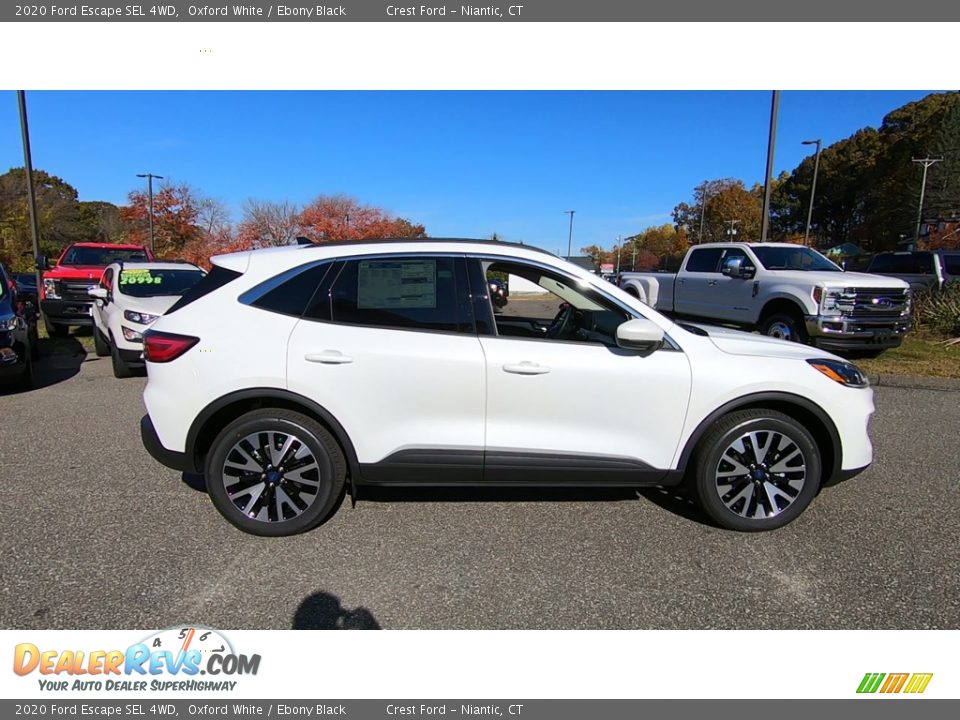 2020 Ford Escape SEL 4WD Oxford White / Ebony Black Photo #8