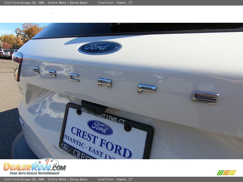 2020 Ford Escape SEL 4WD Oxford White / Ebony Black Photo #9