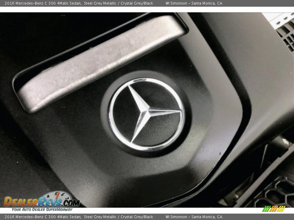 2016 Mercedes-Benz C 300 4Matic Sedan Steel Grey Metallic / Crystal Grey/Black Photo #31