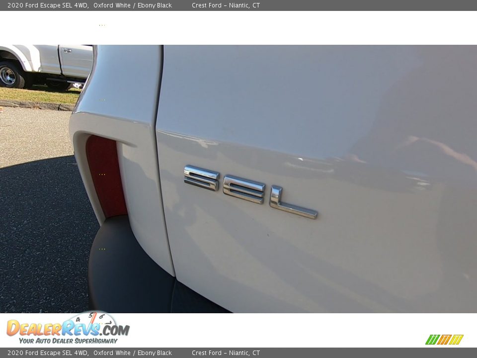 2020 Ford Escape SEL 4WD Oxford White / Ebony Black Photo #10