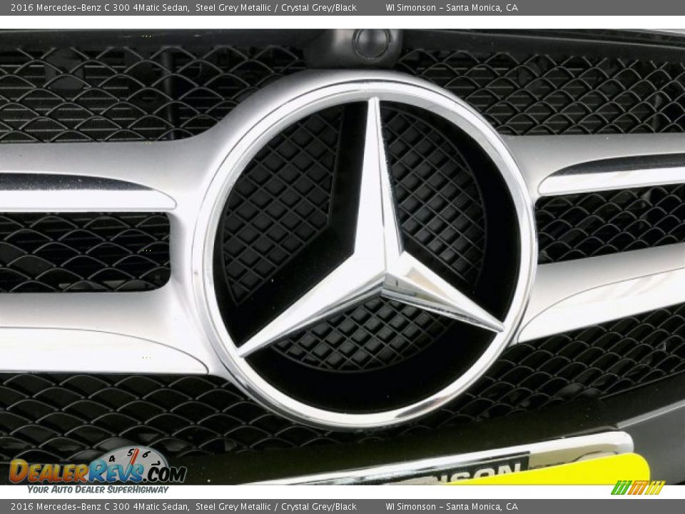 2016 Mercedes-Benz C 300 4Matic Sedan Steel Grey Metallic / Crystal Grey/Black Photo #33