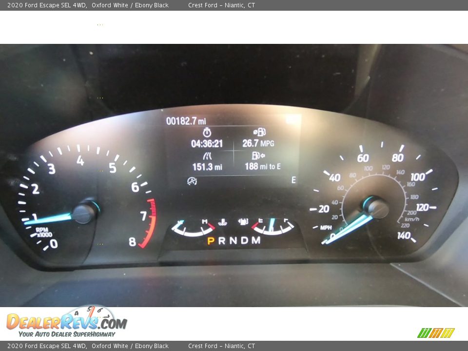 2020 Ford Escape SEL 4WD Oxford White / Ebony Black Photo #14