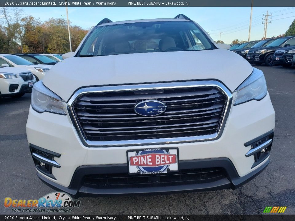 2020 Subaru Ascent Limited Crystal White Pearl / Warm Ivory Photo #2