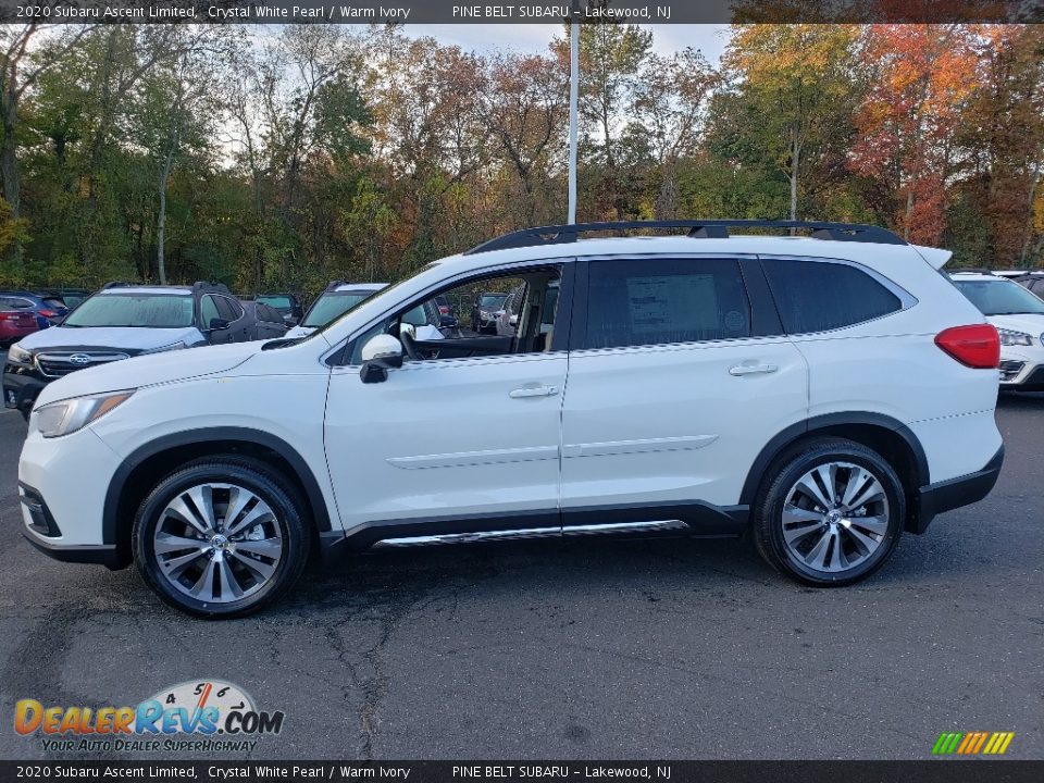 Crystal White Pearl 2020 Subaru Ascent Limited Photo #3