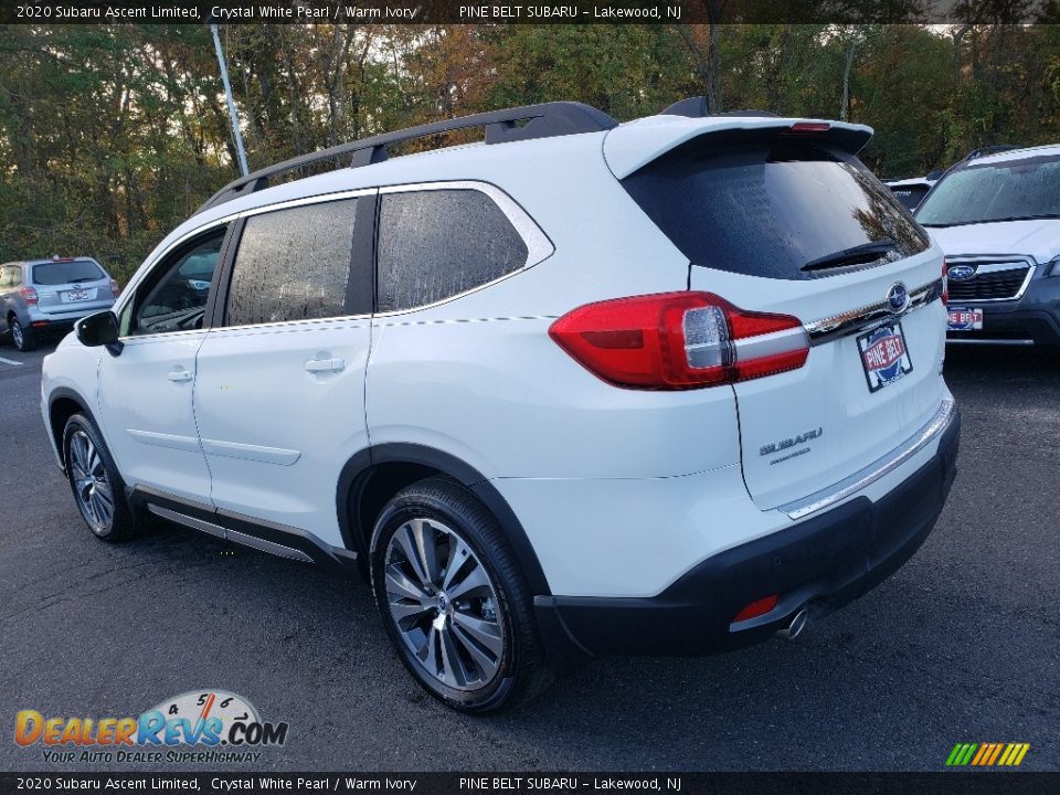 2020 Subaru Ascent Limited Crystal White Pearl / Warm Ivory Photo #4