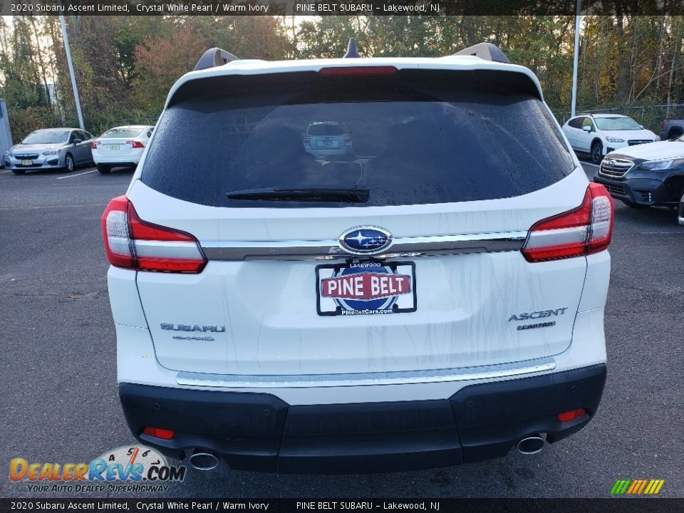 2020 Subaru Ascent Limited Crystal White Pearl / Warm Ivory Photo #5