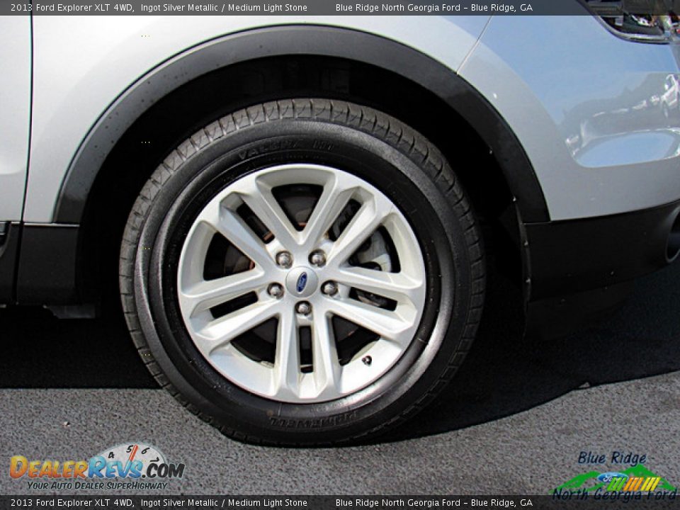 2013 Ford Explorer XLT 4WD Ingot Silver Metallic / Medium Light Stone Photo #9