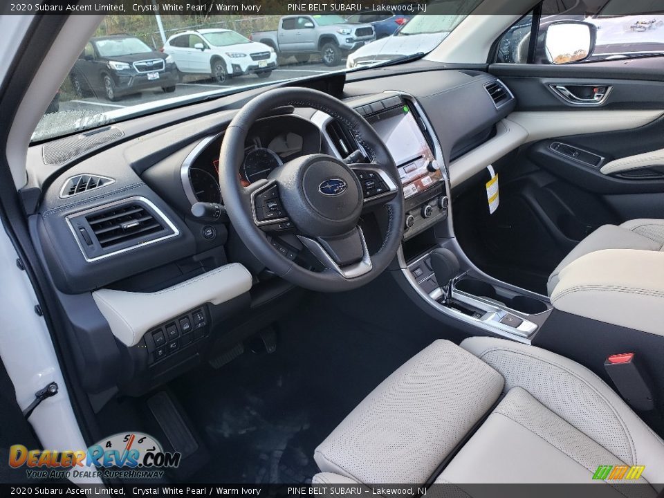 Warm Ivory Interior - 2020 Subaru Ascent Limited Photo #7