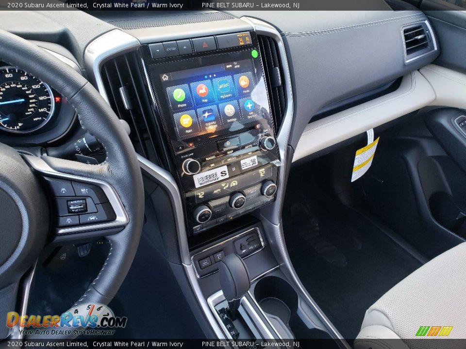 2020 Subaru Ascent Limited Crystal White Pearl / Warm Ivory Photo #10