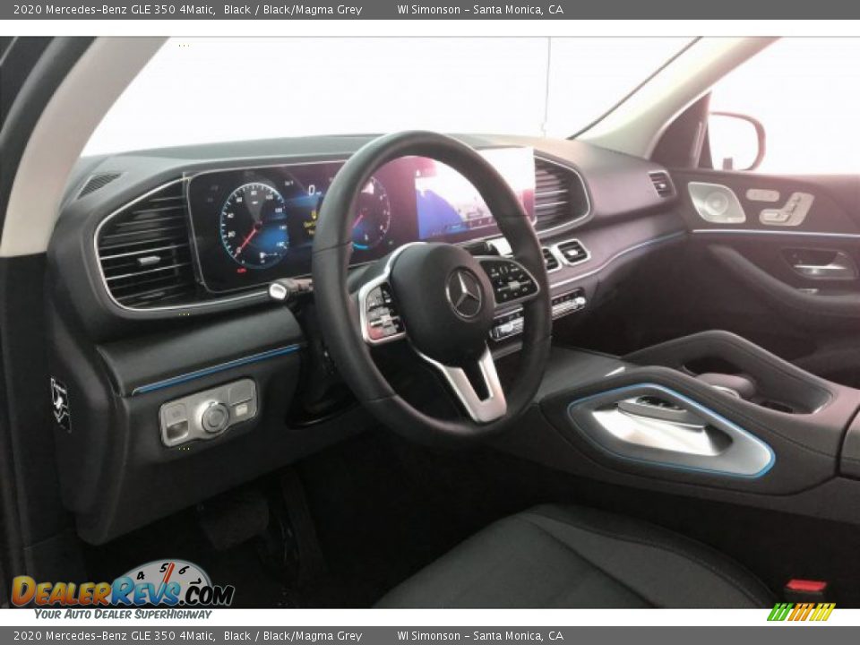 2020 Mercedes-Benz GLE 350 4Matic Black / Black/Magma Grey Photo #4