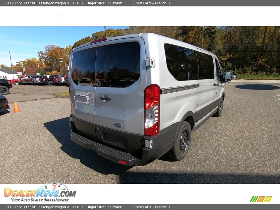 2019 Ford Transit Passenger Wagon XL 150 LR Ingot Silver / Pewter Photo #7