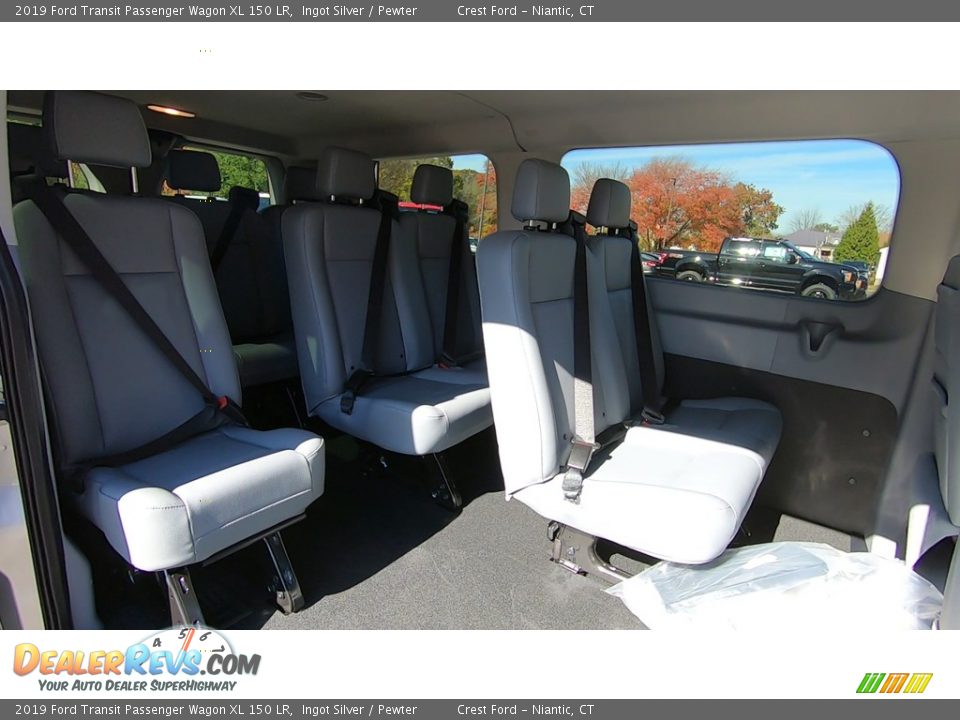 Rear Seat of 2019 Ford Transit Passenger Wagon XL 150 LR Photo #18